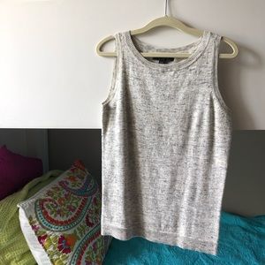 Ann Taylor grey knit tank